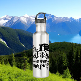 Garrafa legal acampamento nos melhores dias de arte de pal