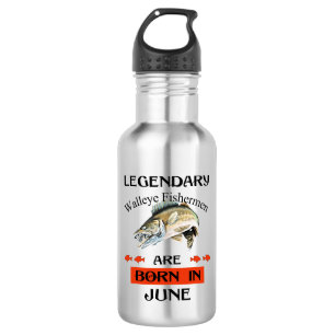Garrafa Legendário pescador Walleye é Nascer em junho