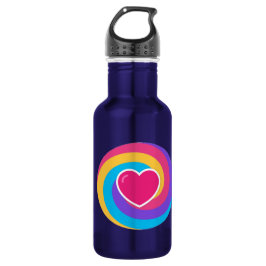 Garrafa Leve sua bebida com você em estilo azul