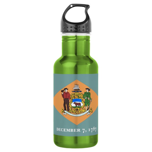 Garrafa Liberty, Bandeira do Estado Delaware (Frente)