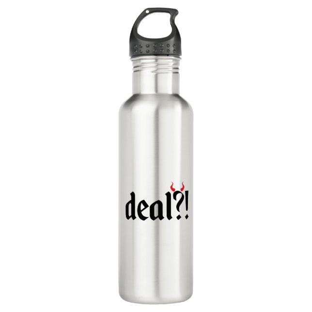 Garrafa Lidar com o diabo (Frente)