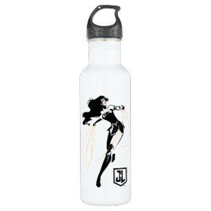 Garrafa Liga da Justiça   Mulher Maravilha Com Pop de Laço