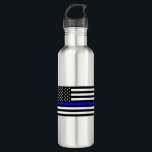 Garrafa - Linha Azul Fino - Bandeira Americana<br><div class="desc">- Linha Azul Fino - Bandeira Americana - Polícia de Bandeira Americana, linha fina azul Americana, bandeira, lei, policial, polícia, polícia, estado, vida azul Americana bandeirola da matéria, linha azul fina, bandeira, lei, policial, policial, polícia, estado, suporte, linha azul fina, bandeira</div>