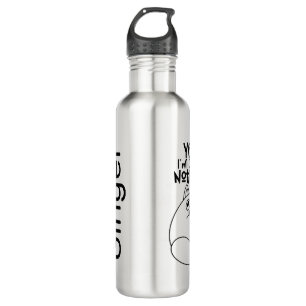 Garrafa Linha de Gato Bonita Desenho Sim Não Estou Fazendo