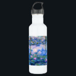 Garrafa Lírios de água de Monet<br><div class="desc">Garrafa de água dos lírios de água de Monet. Pintura a óleo em canvas desde 1916. Monet pintou sua lagoa famosa do lírio de água obsessiva durante os anos finais de sua carreira, seleccionando a inspiração da luz do sol e seu efeito de deslocamento na água e as flores e...</div>