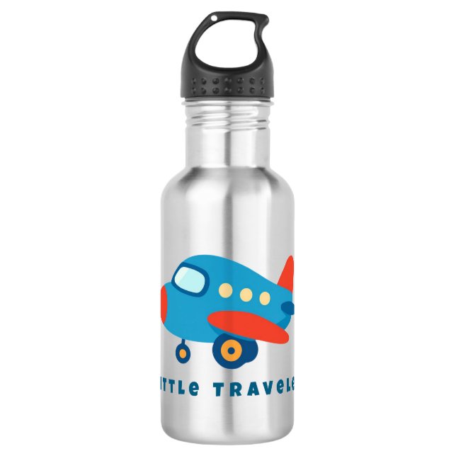 Garrafa Little Traveler Airplane Water Bottle for Kids (Frente)