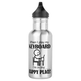 Garrafa Local feliz do teclado