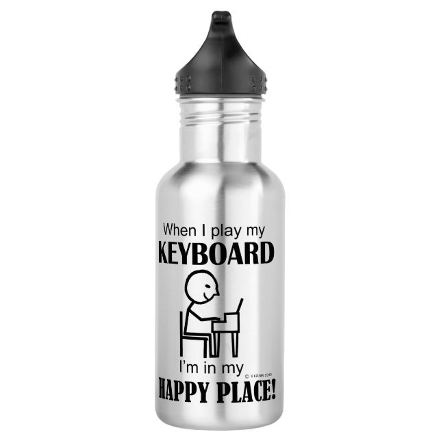 Garrafa Local feliz do teclado (Direita)