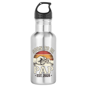 Garrafa Logo de Soco de Bebê Vintage para Futuro Papai 202