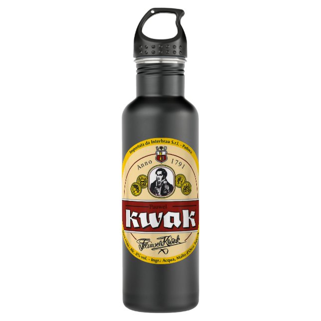 Garrafa Logótipo da cerveja Kwak belga (Frente)