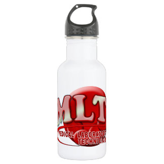 GARRAFA LOGOTIPO DE CÉLULAS SANGUÍNEAS MLT RBC MEDICAL LAB