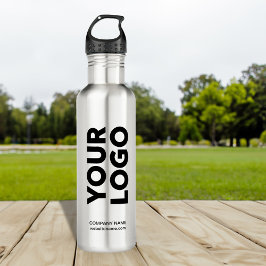 Garrafa Logotipo e texto personalizados