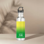 Garrafa Logotipo Elementar Verde Amarelo Minimalista<br><div class="desc">Apresentando nossa refinada garrafa de água de aço inoxidável, projetada para combinar perfeitamente o estilo moderno com funcionalidade imbatível. Feito com a máxima precisão, esta garrafa de água elegante não é apenas o seu companheiro comum de hidratação — é uma peça que exige atenção. Aumente a atração desta garrafa já...</div>