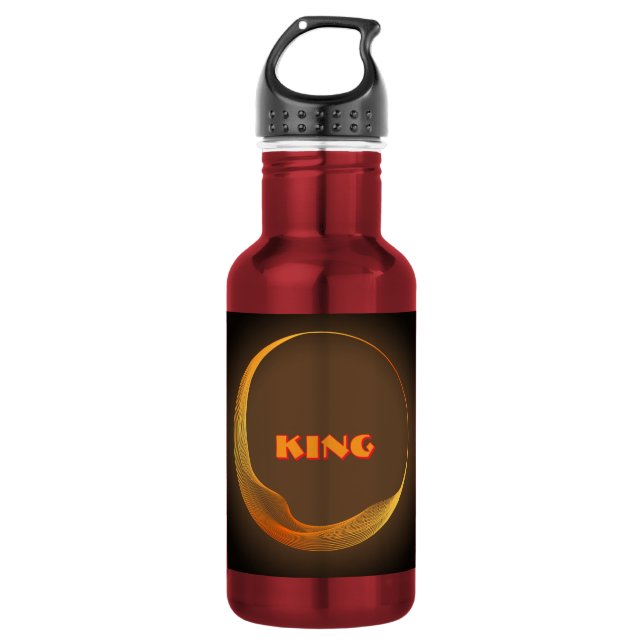 Garrafa Logotipo Inspirado na Lua da KING Impresso Cor Ver (Frente)