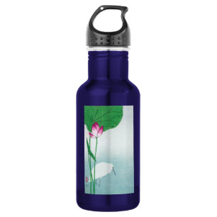 Garrafa Lotus e White Heron, Koson, Ukiyo-e