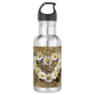 Garrafa Love Heart Daisies
