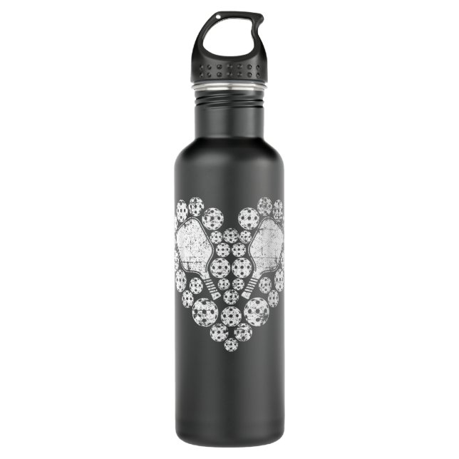Garrafa Love Pickleball Heart Valentine's Day Gift for Her (Frente)