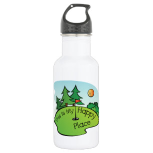 Garrafa Lugar feliz Golfing do furo do campo de golfe