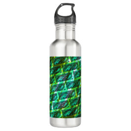 Garrafa Maldito verde, arranhado, grade ou tijolo diferent