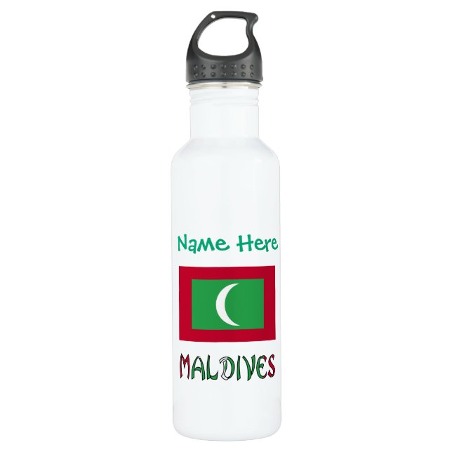 Garrafa Maldivas Maldivian Flag Green Personalizado (Frente)