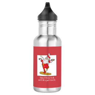 Garrafa Malhação Exercício Natal com Papais noeis