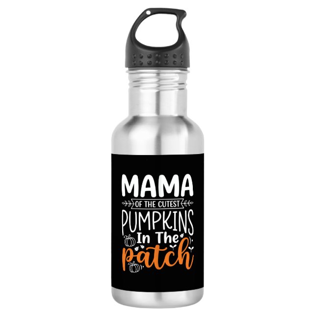 Garrafa Mama Pumpkins Patch Design de Halloween_1 (Frente)
