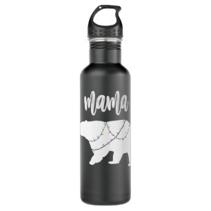 Garrafa Mama Urso Polar Corda De Luzes De Natal