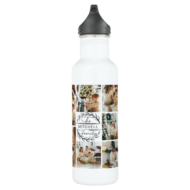 Garrafa Mancha de Colagem de Monograma Personalizado Moder (Direita)