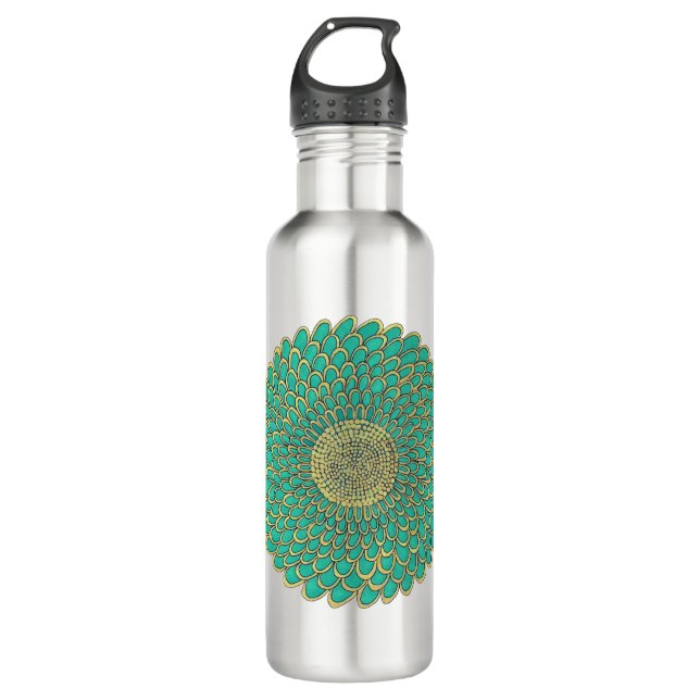 Garrafa Mandala stainless steel water bottle  (Frente)