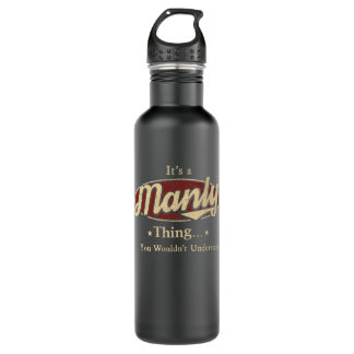 Garrafa Manly Name Water Bottle Gift