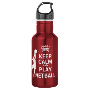 Garrafa Mantenha o Netball da calma e do jogo