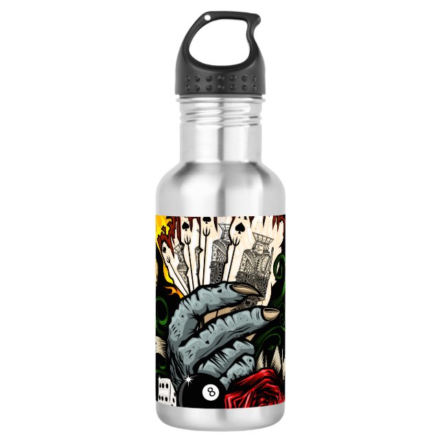 Garrafa Mão Dos Cartões (Frente)