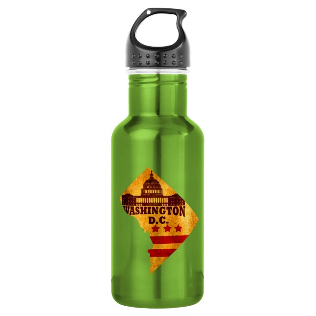 Garrafa Mapa de colheita em Washington DC (Frente)