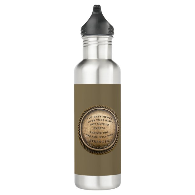 Garrafa Marcus Aurelius Citação como encontrar força (Direita)