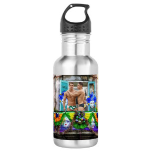 Garrafa Mardi Gras de SlipperyJoe mascara decorações de mi