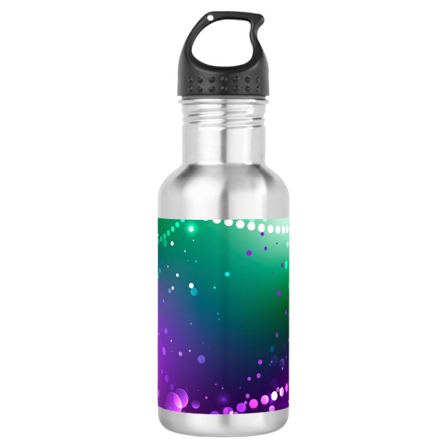 Garrafa Mardi Gras Festivo Purple Background (Frente)