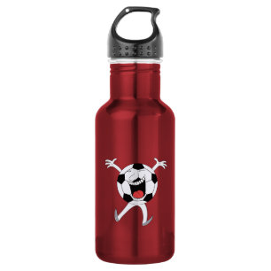 Garrafa Mascote Bola de Futebol Risonha