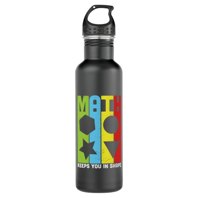 Garrafa Matemática do professor de matemática mantém você  (Frente)