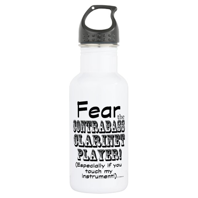 Garrafa Medo Do Jogador Clarinet Contrabass (Frente)