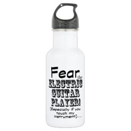 Garrafa Medo Do Jogador De Violão Elétrico