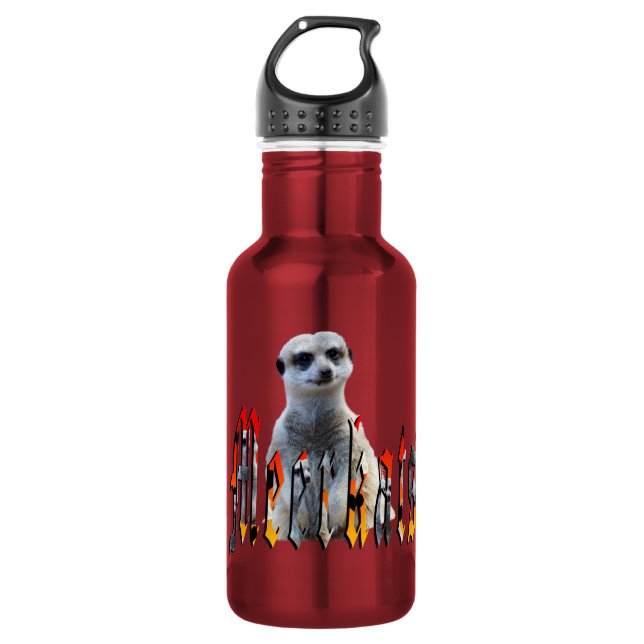 Garrafa Meerkat E Logotipo, (Frente)