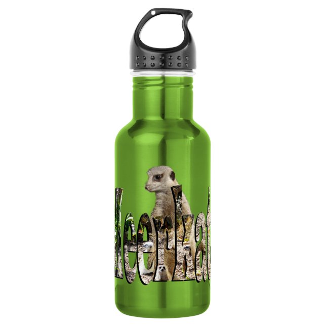 Garrafa Meerkat: Uma Sombra Furada Atrás do Nome (Frente)