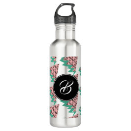 Garrafa Melancia Geométrica Padrão Tropical Verão