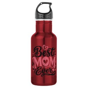 Garrafa Melhor Mãe de Todas – Design de Tipografia de Cora