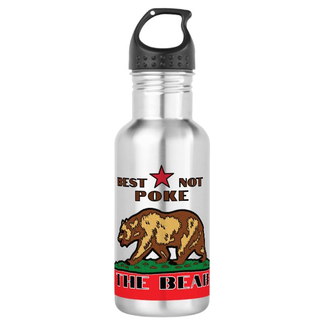 Garrafa Melhor Não Pôr o Urso - Califórnia (Frente)