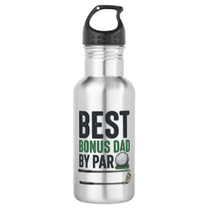 Garrafa Melhor Pai Bônus por Par Camiseta de Golfe Design_