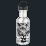 Garrafa Melhor Pai De Cachorro Alguma Vez Personalizado Fo<br><div class="desc">Este design simples e clássico é composto por tipografia serif e adiciona uma foto personalizada</div>