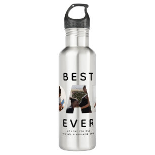 Garrafa Melhor Pai de Colagem de Fotografias do Dia de os 