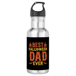 Garrafa Melhor Papai de Halloween de Sempre Design Vintage