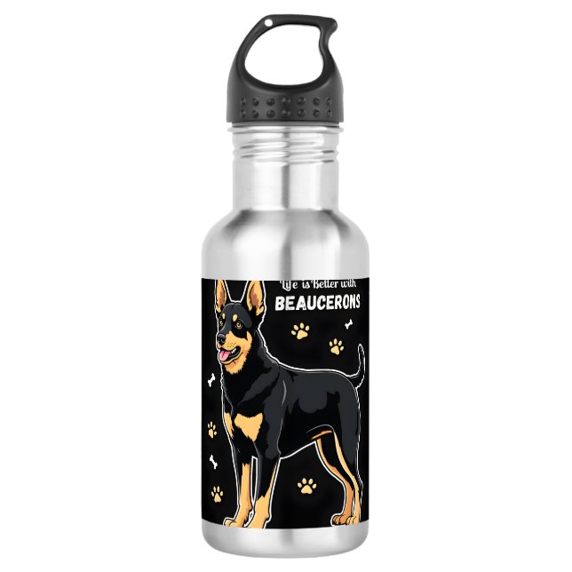 Garrafa Melhor vida com o belo Sheepdog Tank Top (Frente)